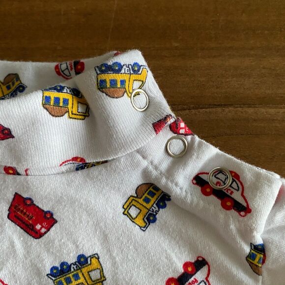 Vintage Sesame Street Vehicle Print Turtleneck Boys' 18 Months - Picture 5 of 11